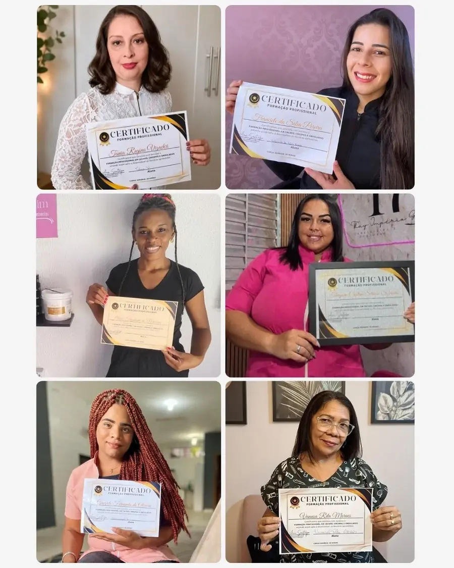 Alunas certificadas